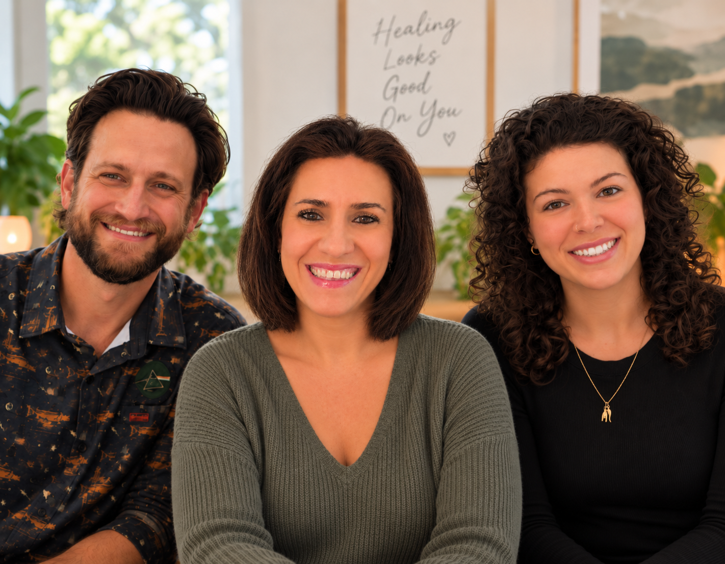 The Mindful Healing Counseling team together in a welcoming office